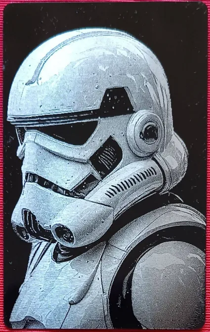 Laser engraving by Segundo Hernandez Lozano, made with DithX